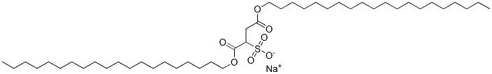 sodium 1,4-diicosyl sulphonatosuccinate Struktur
