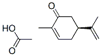 (S)-(+)-(1-ACETOXY)-METHYLETHYL)-2-METHYL-2-CYCLOHEXEN-1-ONE Struktur