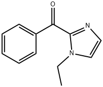 (1-エチル-1H-イミダゾール-2-イル)(フェニル)メタノン 化学構造式