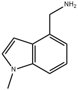 (1-メチル-1H-インドール-4-イル)メチルアミン 化学構造式
