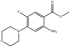 2-氨基-4-(4-吗啉基)-5-氟苯甲酸甲酯 结构式