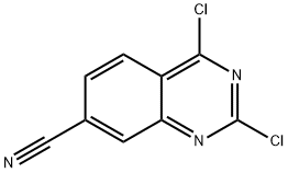 2,4-二氯-7-氰基喹唑啉, 864292-40-0, 结构式