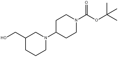 tert-butyl 4-(3-(hydroxymethyl)piperidin-1-yl)piperidine-1-carboxylate Structure