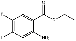 2-氨基-4,5-二氟苯甲酸乙酯,864293-36-7,结构式
