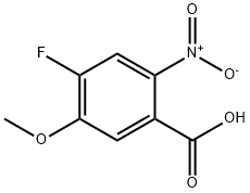 4-氟-5-甲氧基-2-硝基苯甲酸,864293-50-5,结构式