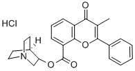 3-QUINUCLIDINYL 3-METHYLFLAVONE-8-CARBOXYLATE HYDROCHLORIDE, 86433-37-6, 结构式
