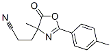 4-Oxazolepropanenitrile,  4,5-dihydro-4-methyl-2-(4-methylphenyl)-5-oxo- Struktur