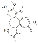 2-Hydroxy-N-methyl-N-[5,6,7,9-tetrahydro-1,2,3,10-tetramethoxy-9-oxobenzo[a]heptalen-7-yl]acetamide Structure