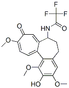 N-[2-Hydroxy-9-oxo-1,3,10-trimethoxy-5,6,7,9-tetrahydrobenzo[a]heptalen-7-yl]-2,2,2-trifluoroacetamide Structure
