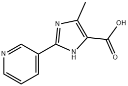 5-METHYL-2-PYRIDIN-3-YL-3H-IMIDAZOLE-4-CARBOXYLIC ACID Struktur