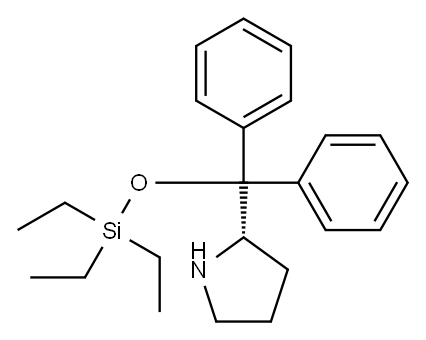S-二苯基脯氨醇三乙基硅醚 结构式