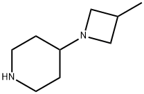 4-(3-甲基-1-氮杂环丁烷基)哌啶 结构式
