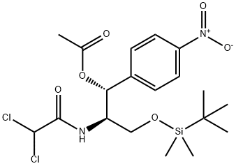 ChloraMphenicol 2-(O-tert-ButyldiMethylsilyl)Methyl 1-Acetate Structure