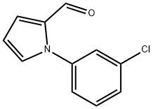 1-(3-クロロフェニル)-1H-ピロール-2-カルブアルデヒド 化学構造式