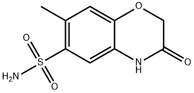 3-氧代-7-甲基-4H-1,4-苯并恶嗪-6-磺酰胺,864544-84-3,结构式