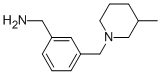 1-(3-[(3-METHYLPIPERIDIN-1-YL)METHYL]PHENYL)METHANAMINE Structure