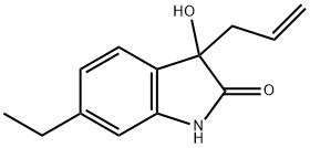 3-ALLYL-6-ETHYL-3-HYDROXY-1,3-DIHYDRO-INDOL-2-ONE Structure