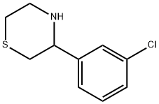3-(3-Chlorophenyl)thiomorpholine Struktur