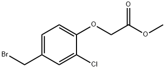 METHYL 2-(4-(BROMOMETHYL)-2-CHLOROPHENOXY)ACETATE Structure