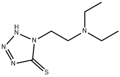 1-(2-Diethylaminoethyl)-5-mercaptotetrazole Struktur