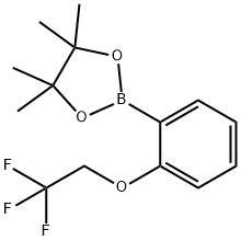 4,4,5,5-TETRAMETHYL-2-[2-(2,2,2-TRIFLUORO-ETHOXY)-PHENYL]-[1,3,2]DIOXABOROLANE Structure