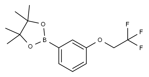 4,4,5,5-TETRAMETHYL-2-[3-(2,2,2-TRIFLUORO-ETHOXY)-PHENYL]-[1,3,2]DIOXABOROLANE Struktur