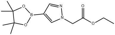 1-(乙氧羰基甲基)-1H-吡唑-4-硼酸频那醇酯 结构式