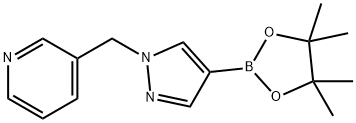 1-(3-吡啶甲基)-1H-吡唑-4-硼酸频哪醇酯 结构式