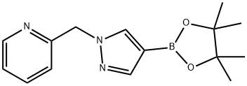 1-(PYRIDIN-2-YLMETHYL)-1H-PYRAZOLE-4-BORONIC ACID, PINACOL ESTER,864754-22-3,结构式