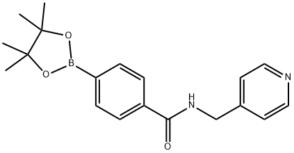 N-PYRIDIN-4-YLMETHYL-4-(4,4,5,5-TETRAMETHYL-[1,3,2]DIOXABOROLAN-2-YL)-BENZAMIDE Structure