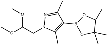 1-(2,2-DIMETHOXY-ETHYL)-3,5-DIMETHYL-4-(4,4,5,5-TETRAMETHYL-[1,3,2]DIOXABOROLAN-2-YL)-1H-PYRAZOLE Structure