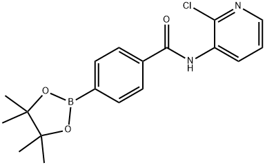 N-(2-CHLORO-PYRIDIN-3-YL)-4-(4,4,5,5-TETRAMETHYL-[1,3,2]DIOXABOROLAN-2-YL)-BENZAMIDE Structure