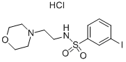 3-IODO-N-(2-MORPHOLIN-4-YL-ETHYL)-BENZENESULFONAMIDE HYDROCHLORIDE Struktur