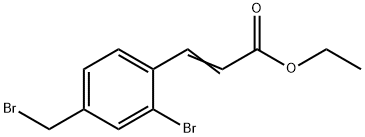 (E)-ETHYL 3-(2-BROMO-4-(BROMOMETHYL)PHENYL)ACRYLATE Structure