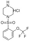 4-(2-TRIFLUOROMETHOXY-BENZENESULFONYL)-PIPERAZINE HYDROCHLORIDE Structure