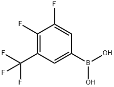 3,4-DIFLUORO-5-(TRIFLUOROMETHYL)-PHENYLBORONIC ACID Struktur