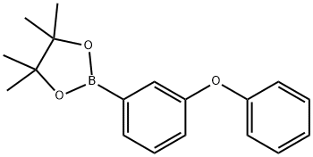 4,4,5,5-テトラメチル-2-(3-フェノキシフェニル)-1,3,2-ジオキサボロラン 化学構造式