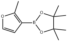 2-METHYLFURAN-3-BORONIC ACID, PINACOL ESTER, 864776-02-3, 结构式