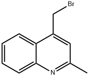 Quinoline, 4-(bromomethyl)-2-methyl- Struktur