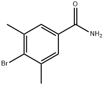 4-ブロモ-3,5-ジメチルベンズアミド 化学構造式