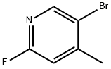 5-ブロモ-2-フルオロ-4-メチルピリジン 化学構造式