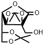 2C-Hydroxymethyl-2,3:5,6-di-O-isopropylidene-D-talono-1,4-lactone Structure