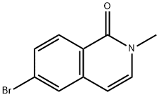 6-溴-2-甲基异喹啉-1(2H)-酮,864866-92-2,结构式
