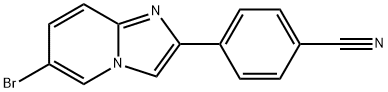 4-(6-Bromoimidazo[1,2-a]pyridin-2-yl)benzonitrile Structure
