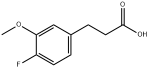 3-(4-Fluoro-3-Methoxyphenyl)propionic acid, 96% Structure