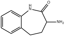 3-アミノ-2,3,4,5-テトラヒドロ-1H-1-ベンズアゼピン-2-オン 化学構造式