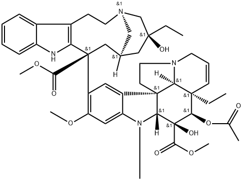 (2'S)-ビンカロイコブラスチン 化学構造式