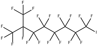 1,1,1,2,3,3,4,4,5,5,6,6,7,7,8,8-ヘキサデカフルオロ-8-ヨード-2-(トリフルオロメチル)オクタン 化学構造式