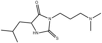 Hydantoin, 3-(3-(dimethylamino)propyl)-5-isobutyl-2-thio- 结构式