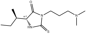 Hydantoin, 5-sec-butyl-3-(3-(dimethylamino)propyl)-2-thio- Structure